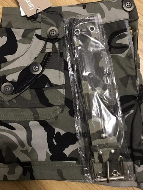 Wholesale High quality 2019 summer fashion camouflage shorts,women casual camo cargo shorts army military hot shorts W484