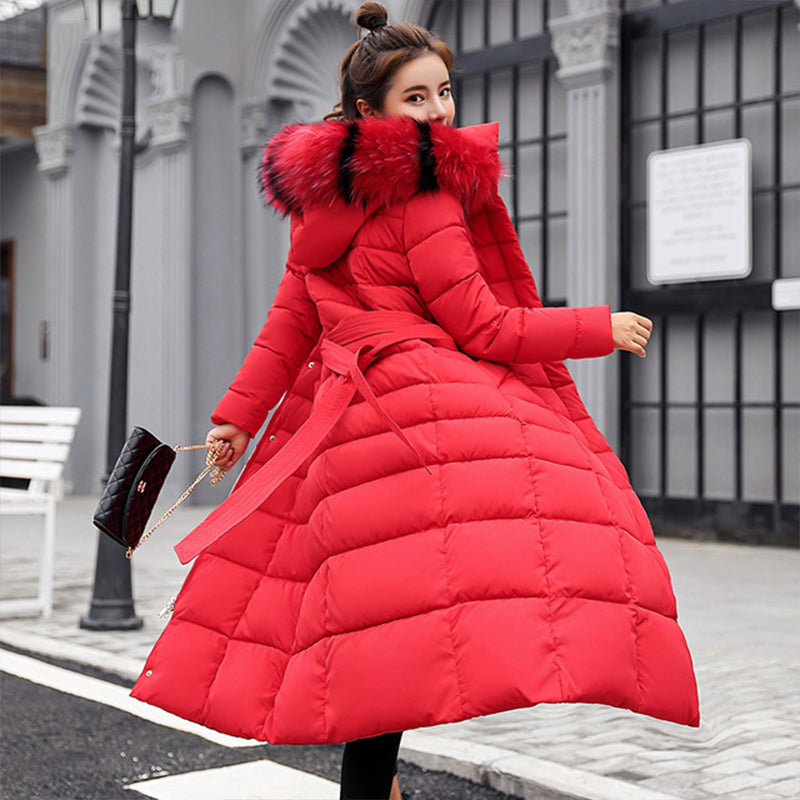 2019 New Arrival Fashion Slim X-Long Women Winter Jacket Cotton Padded Warm Thicken Ladies Coat Long Coats Parka Womens Jackets