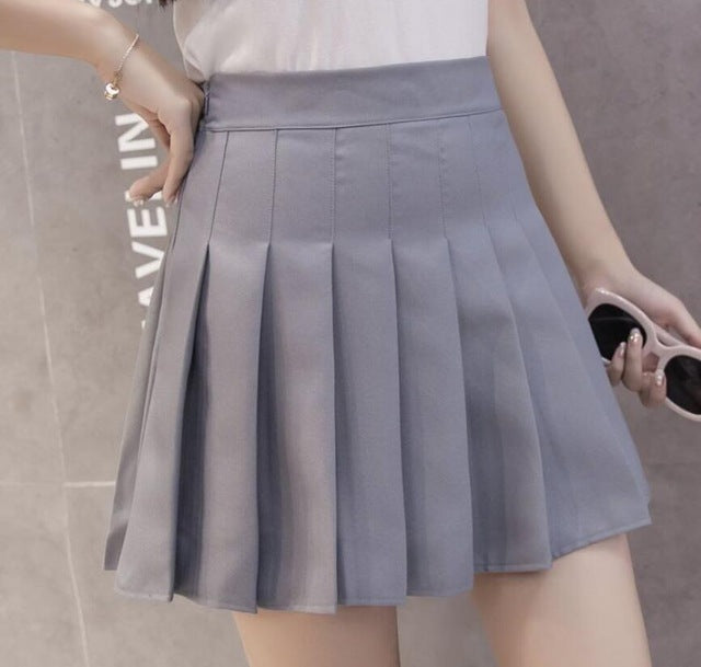 Women Pleated Skirt Harajuku Preppy Style Plaid Skirts Mini Cute Japanese School Uniforms Ladies Jupe Kawaii Skirt Saia Faldas