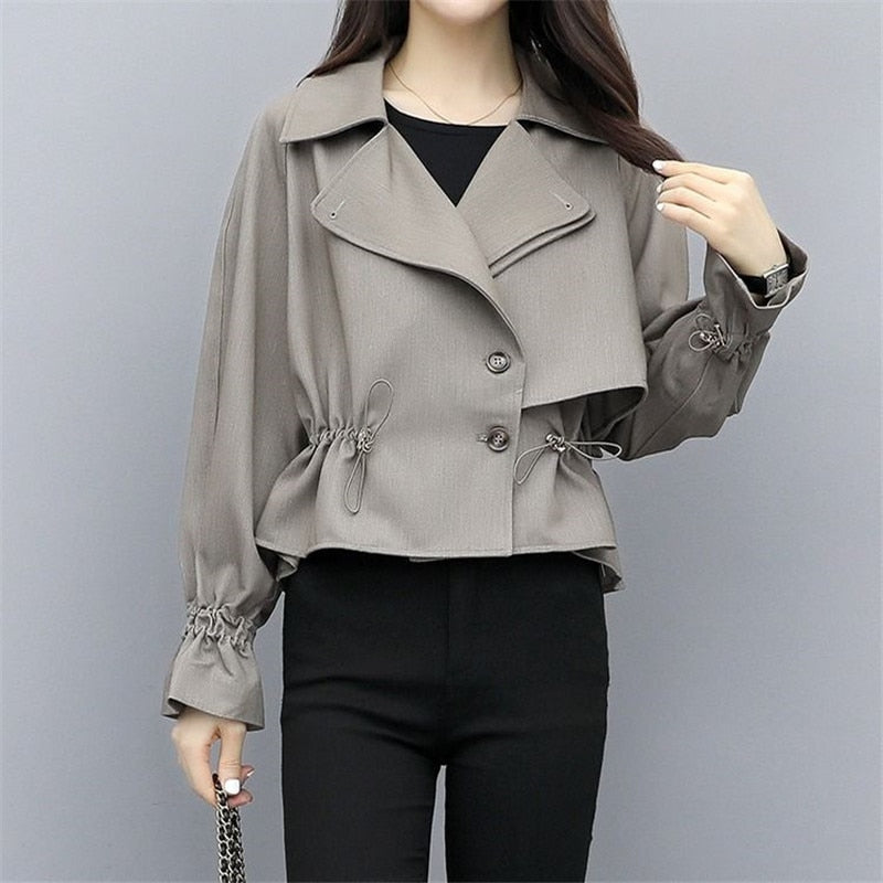 Spring Autumn Trench Coat Women Short Coat Slim Trench Coat For Women Plus Size Women Coats And coats Women Cloth Windbreakers