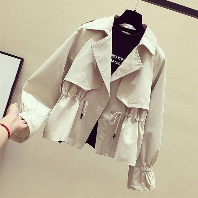 Spring Autumn Trench Coat Women Short Coat Slim Trench Coat For Women Plus Size Women Coats And coats Women Cloth Windbreakers