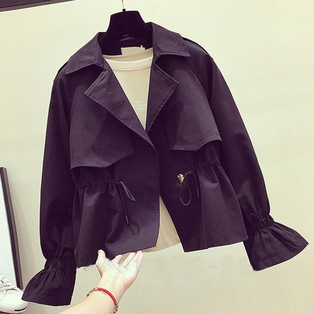 Spring Autumn Trench Coat Women Short Coat Slim Trench Coat For Women Plus Size Women Coats And coats Women Cloth Windbreakers