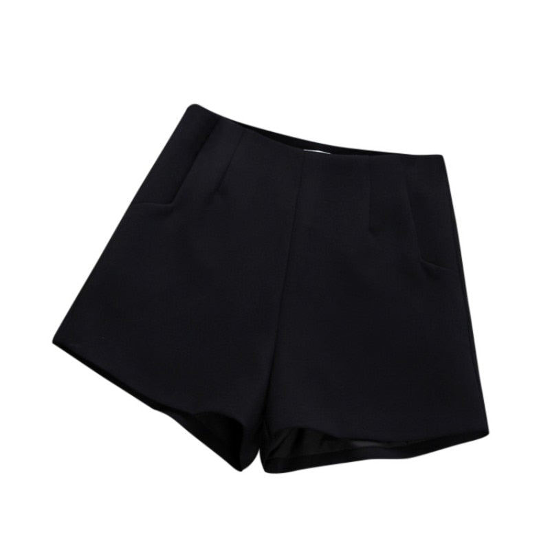 Summer Shorts High Waist Casual Suit Shorts Black White Hot Fashion Women Short Pants