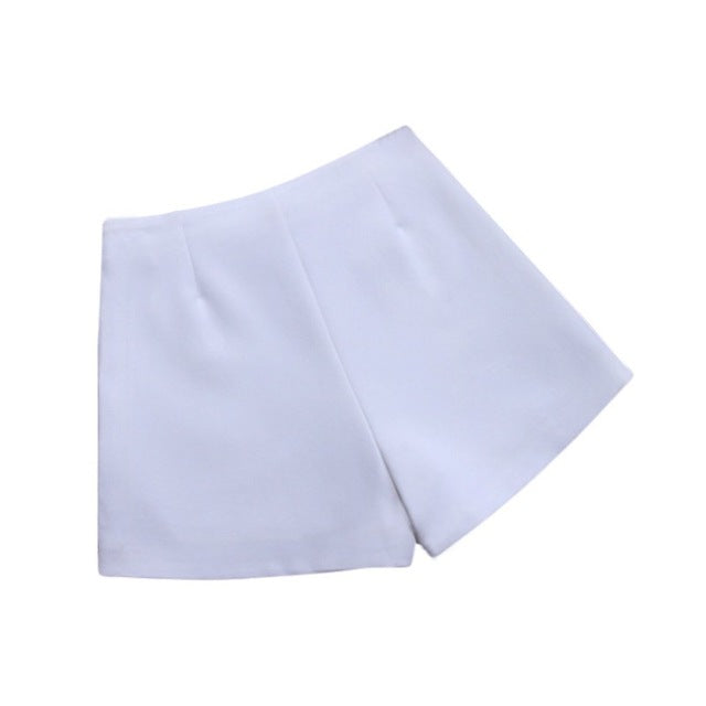Summer Shorts High Waist Casual Suit Shorts Black White Hot Fashion Women Short Pants