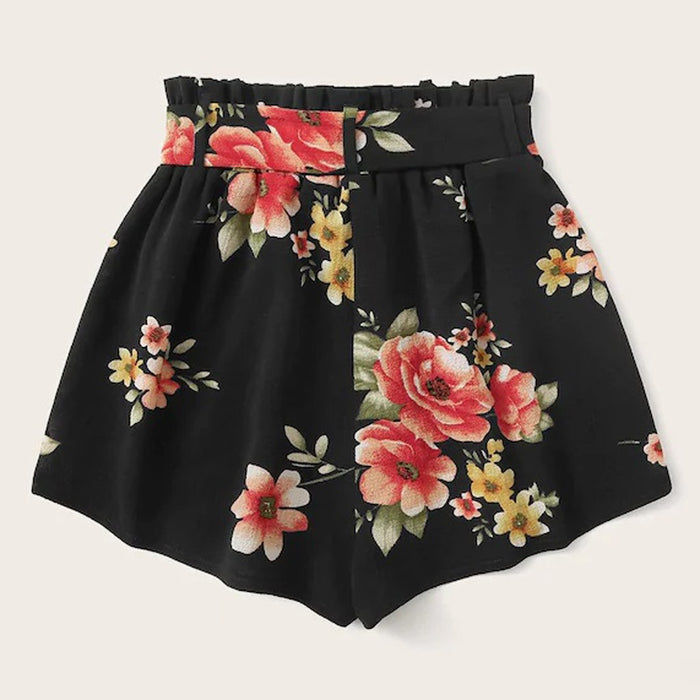 Women Print Casua Bandage Loose Hot   Lady Summer Trousers шорты женские shorts panties