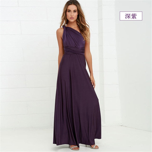 High Quality 2019 Long Summer Convertible Bohemian Dresses Casual Bandage Evening Prom Club Party Infinity Multiway Maxi Dresses