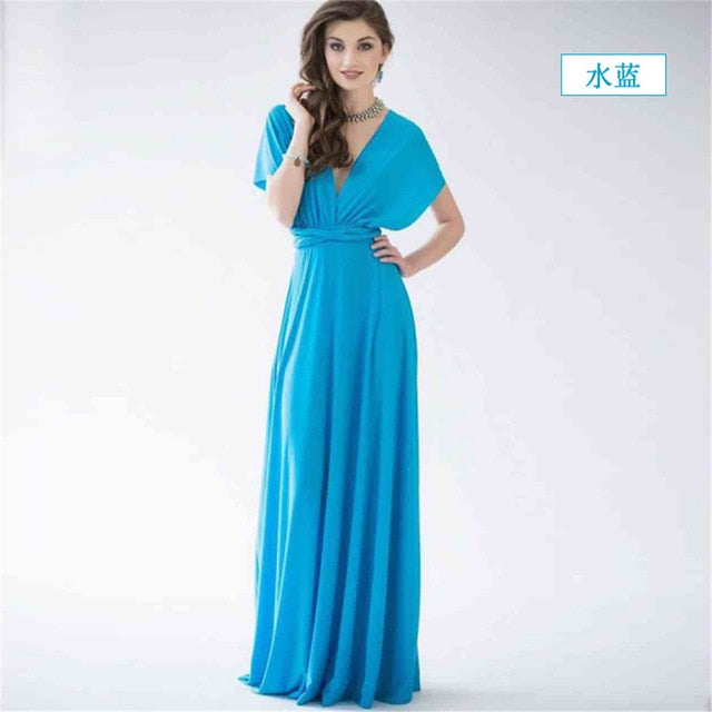 High Quality 2019 Long Summer Convertible Bohemian Dresses Casual Bandage Evening Prom Club Party Infinity Multiway Maxi Dresses