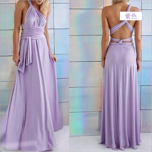High Quality 2019 Long Summer Convertible Bohemian Dresses Casual Bandage Evening Prom Club Party Infinity Multiway Maxi Dresses