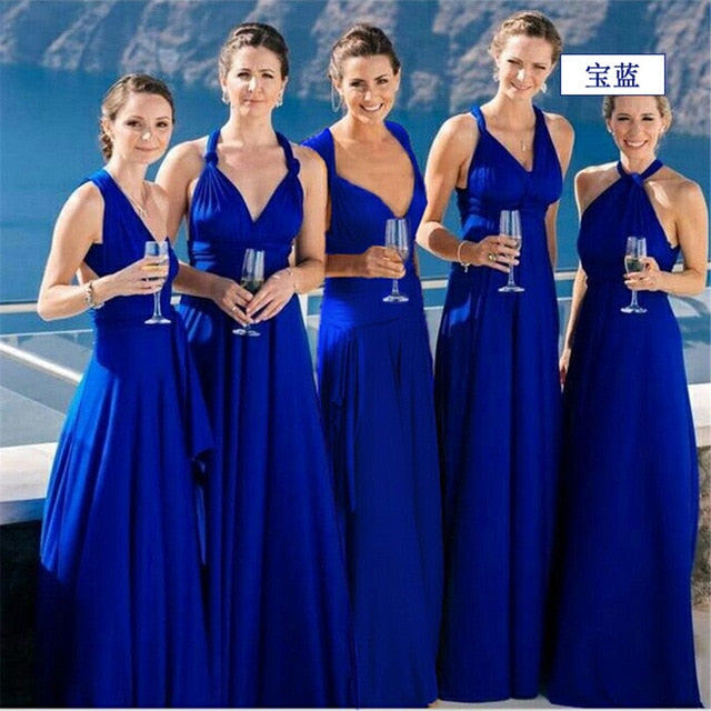 High Quality 2019 Long Summer Convertible Bohemian Dresses Casual Bandage Evening Prom Club Party Infinity Multiway Maxi Dresses