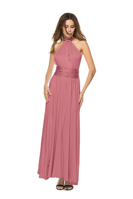 High Quality 2019 Long Summer Convertible Bohemian Dresses Casual Bandage Evening Prom Club Party Infinity Multiway Maxi Dresses