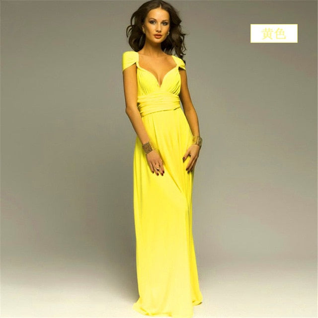 High Quality 2019 Long Summer Convertible Bohemian Dresses Casual Bandage Evening Prom Club Party Infinity Multiway Maxi Dresses