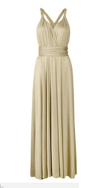 High Quality 2019 Long Summer Convertible Bohemian Dresses Casual Bandage Evening Prom Club Party Infinity Multiway Maxi Dresses