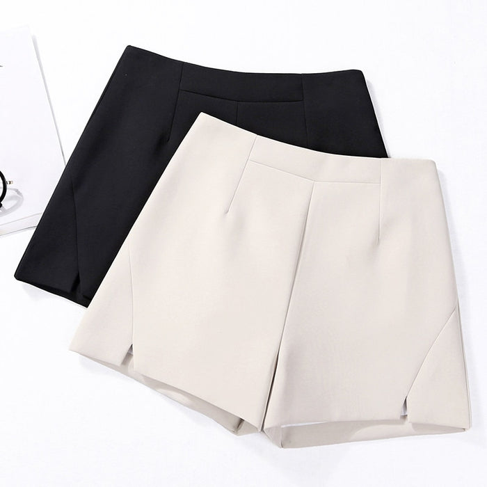 Short Pants Women Summer Elegant Office Lady High Waist Casual Suit Shorts New Arrival FashionTrend Wide Leg Shorts  DS50606