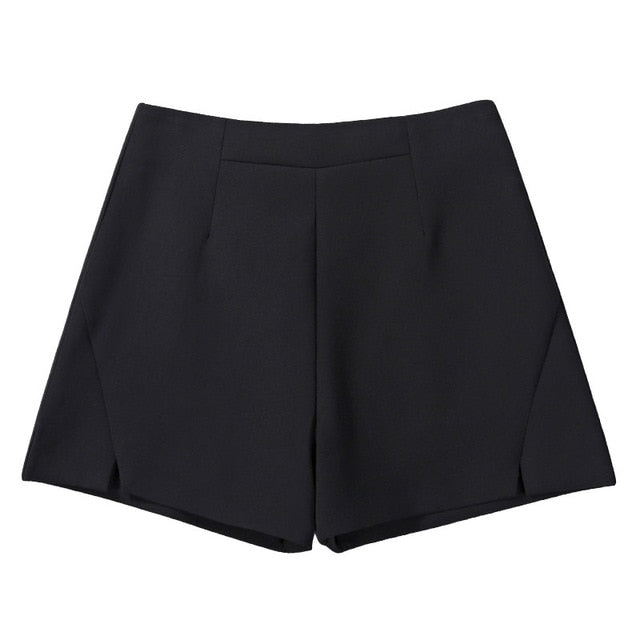 Short Pants Women Summer Elegant Office Lady High Waist Casual Suit Shorts New Arrival FashionTrend Wide Leg Shorts  DS50606
