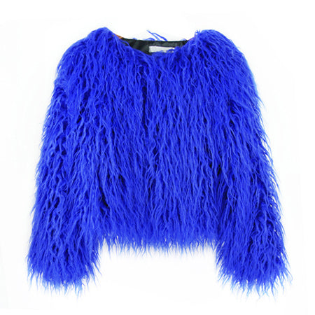 ZADORIN Colorful Boho Furry Faux Fur Coat Plus Size Women Fur Coats Autumn Winter Pink Faux Fur Shaggy Jacket fourrure bontjas