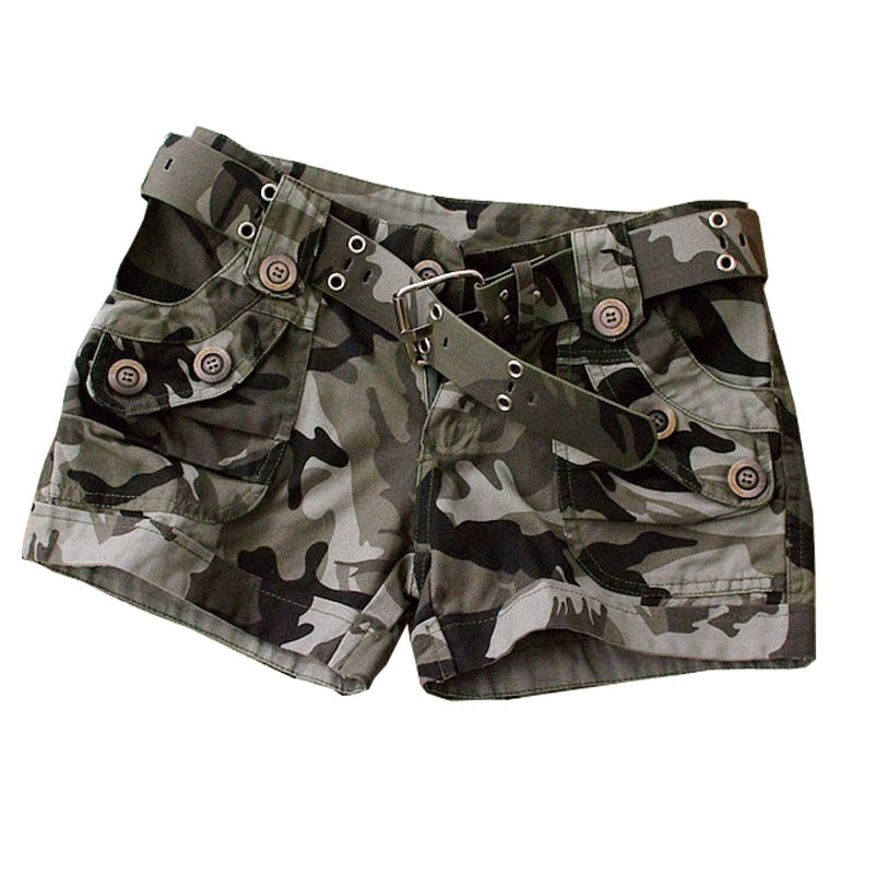 Wholesale High quality 2019 summer fashion camouflage shorts,women casual camo cargo shorts army military hot shorts W484